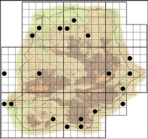 Azanus ubaldus Waterberg distribution